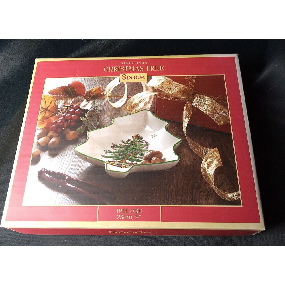 SPODE CHRISTMAS TREE 9'' CANDY DISH